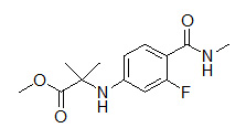 N-[3-Fluoro-4-[(Methylamino)Carbonyl]Phenyl]-2-Methylalanine Methyl Ester