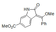 (3E)-2,3-二氢-3-(甲氧基苯基亚甲基)-2-氧代-1H-吲哚-6-羧酸甲酯